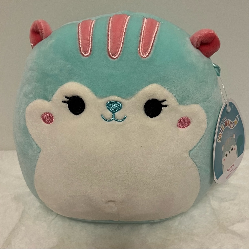 Squishmallow Serene Squirrel 🐿️, Aqua Mint, Chipmunk, 8” New